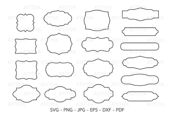 18 Vintage Frames, Decorative Frames: A Versatile Design Asset for Creative Projects