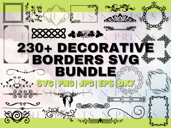 230 Decorative Border Bundle: A Versatile Resource for Creative Projects