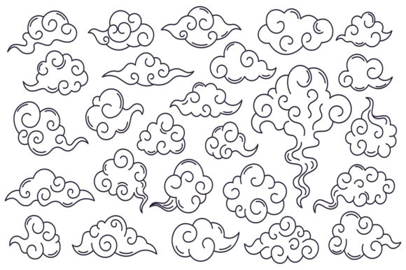 Asian Decorative Clouds