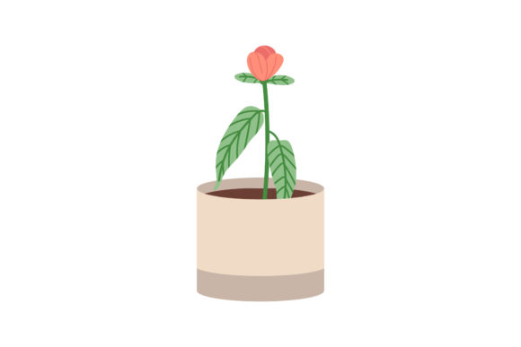 Beauty Flowerpot Decorative Design for Creative Projects