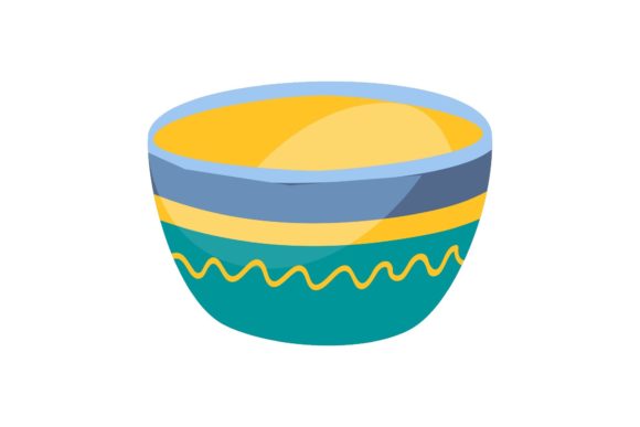 Bowl - Cooking Decorative Icon: A Versatile Design for Creative and Professional Use