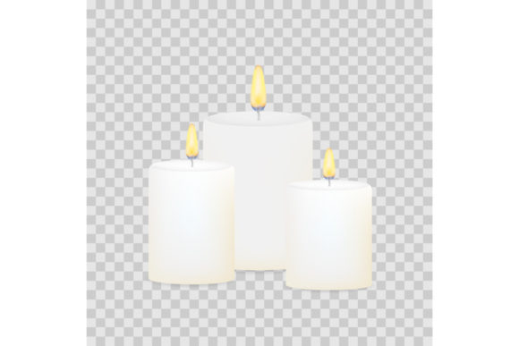 Burning Candles Set: Aromatic Decorative Candles for Ambiance and Elegance