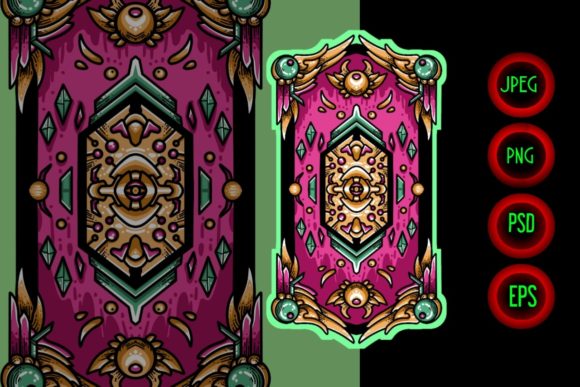 Colorful Purple Decorative Ornament: A Versatile Artwork for Various Creative Uses
