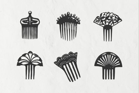 Decorative Comb Vector Art
