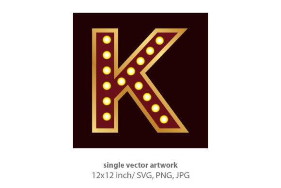 Exploring the Aesthetic and Functional Potential of Lights Bulbs Inside Decorative Letter K
