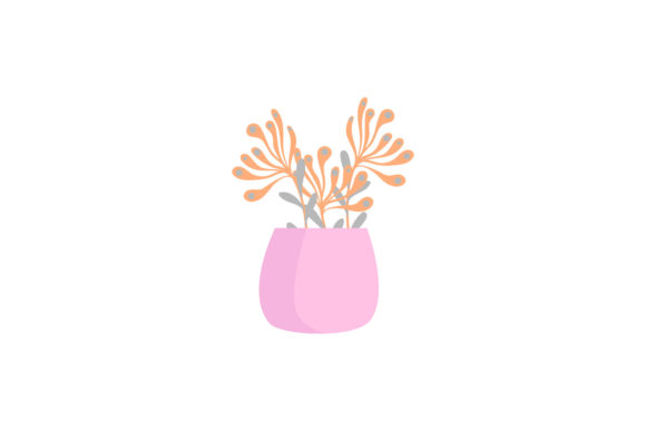 Flowers Houseplant Decorative: A Versatile Design for Creative Projects