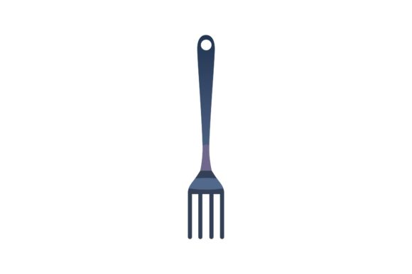 Fork - Cooking Decorative Icon: A Versatile Design for Culinary Creativity