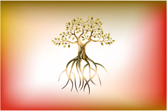 Hand Drawing Decorative Mangrove Tree: A Versatile Graphic for Designers and Creators