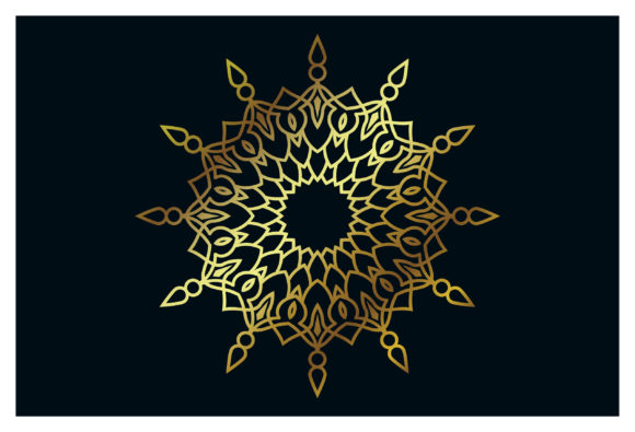 Islamic Mandala Luxury Golden Decorative: A Timeless Blend of Art and Elegance