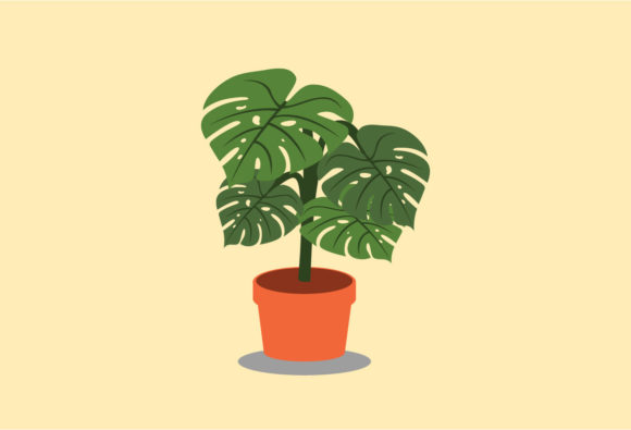 Philodendron Decorative Plants Vector: A Versatile Design Asset for Creative Projects
