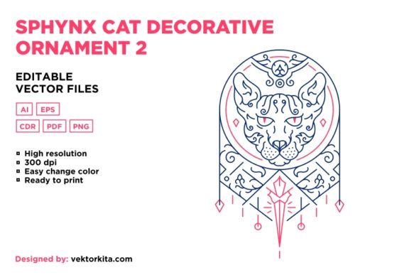 Sphynx Cat Decorative Ornament 2: A Unique Addition for Animal Lovers