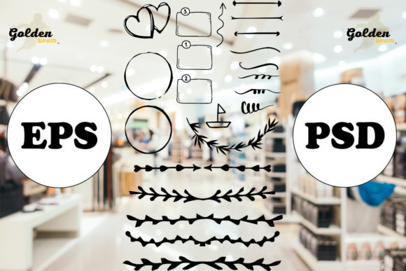 Unlock Creativity with a Set of Decorative Shapes: A Must-Have for Designers and Creators